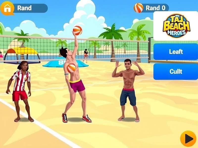 Taj Beach Volley Heroes character selection